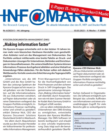 Kyocera - Infomarkt Sonderausgabe DMS